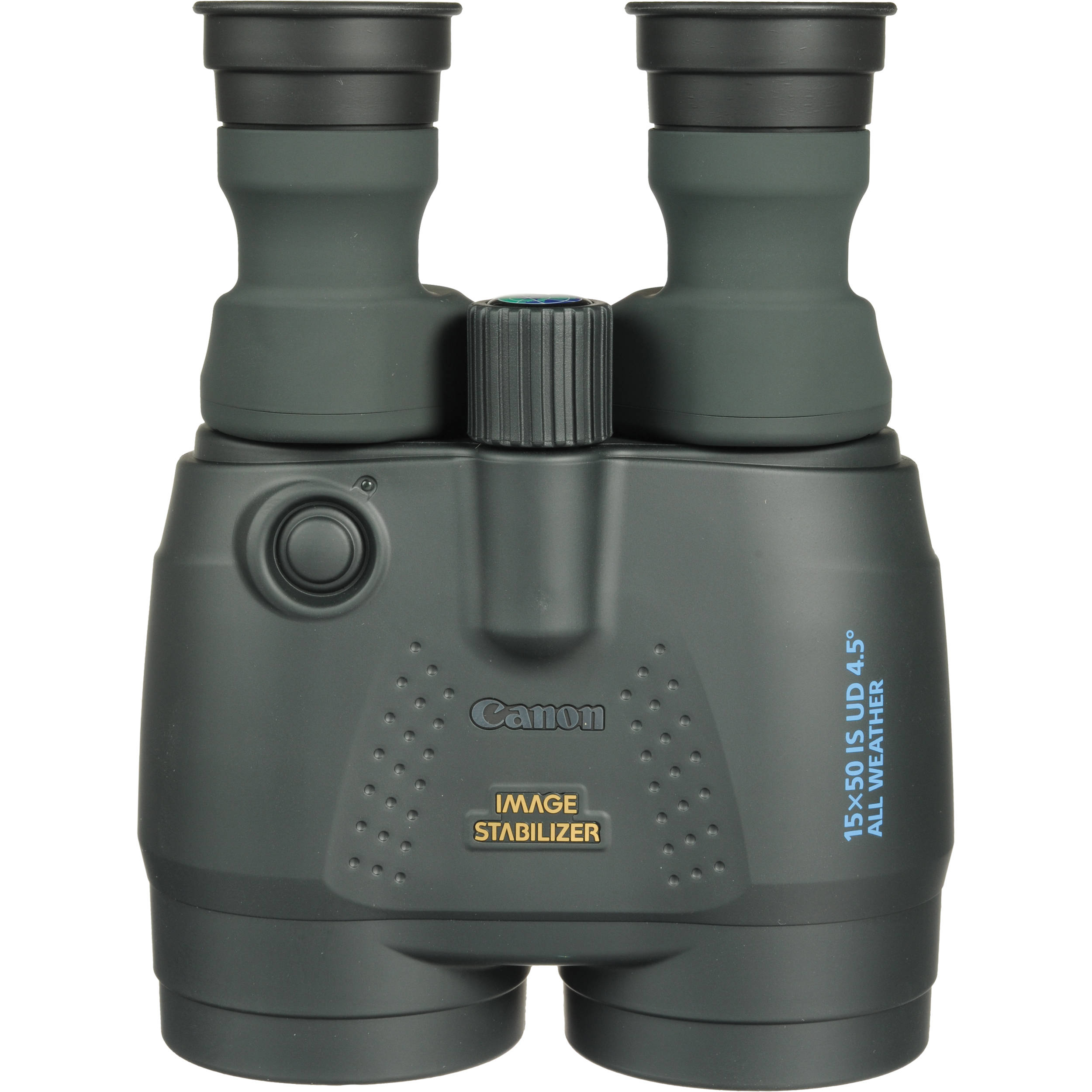 Canon 15x50 IS waterproof binoculars with image stabilisation, UD lenses, and wide field of view.