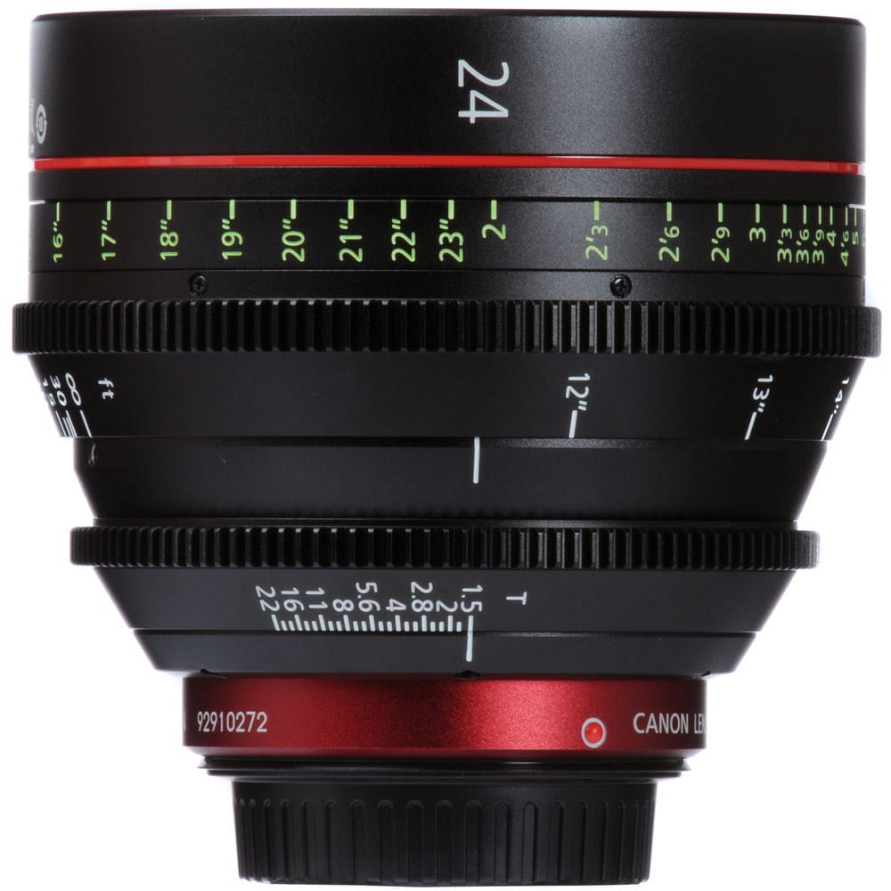 Canon CN-E 24mm T1.5 L F Cinema Prime Lens with EF mount
