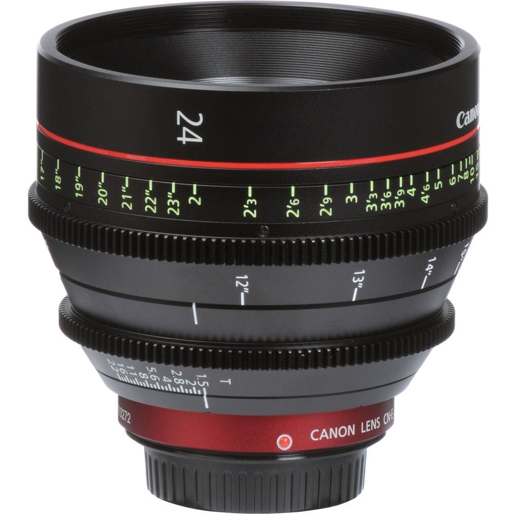 Canon CN-E 24mm T1.5 L F Cinema Prime Lens with EF mount