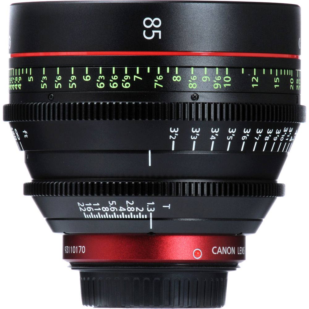 Canon CN-E 85mm T1.3 L F Cine Lens (EF Mount) – telephoto cine prime with ultra-fast aperture and professional optical performance.