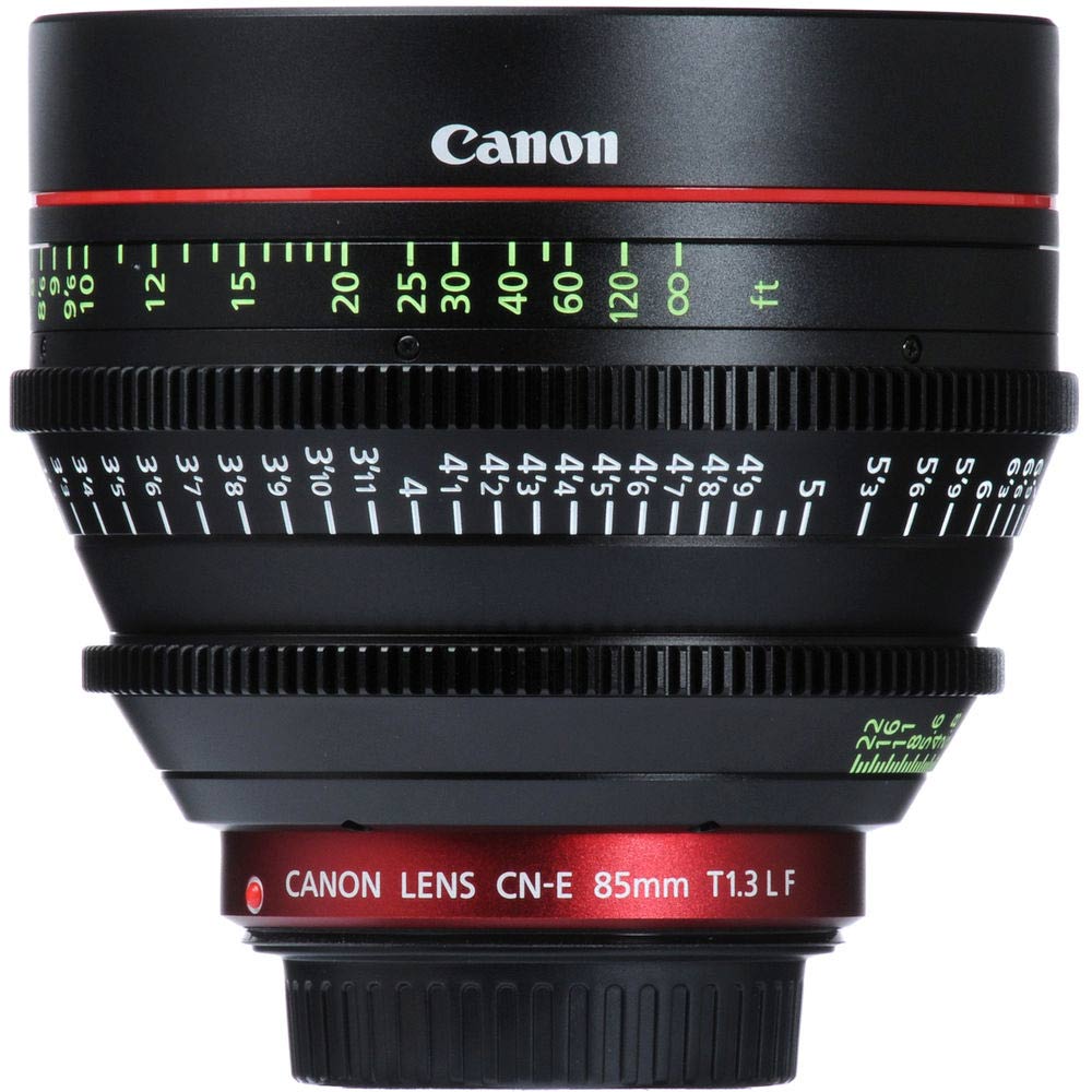 Canon CN-E 85mm T1.3 L F Cine Lens (EF Mount) – telephoto cine prime with ultra-fast aperture and professional optical performance.