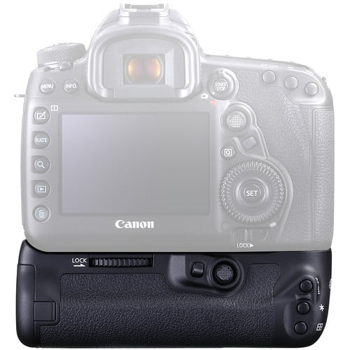 The BG-E22 is a dedicated battery grip for the EOS R Mirrorless Cameras to extend shooting duration and enhance vertical operation. EOS R accessories