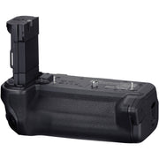 Canon BG-R20EP Battery Grip for EOS R5 II/R5/R6 II/R6, holds up to two LP-E6 series batteries for extended shooting, features 2.5G Base-T Ethernet port for high-speed data transfer, improved ergonomics for vertical shooting, dust and drip-resistant design, and supports in-camera USB recharging.