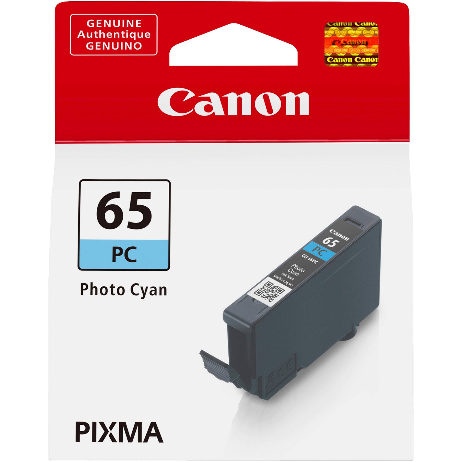 The Canon CLI-65 Photo Cyan Ink Tank is a specially formulated ink tank for the PIXMA PRO-200 Wireless Professional Inkjet Photo Printer. 