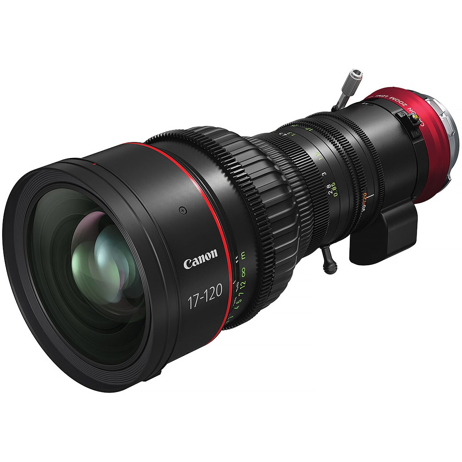 Canon CN7X17 PL 17-120mm lens for broadcast, cinema, and virtual production