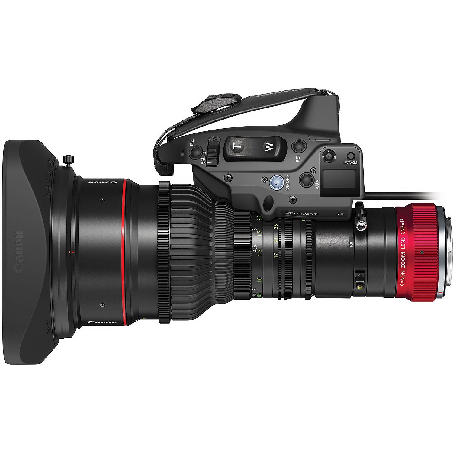 Canon CN7X17 RF 17-120mm lens for broadcast, cinema, and virtual production