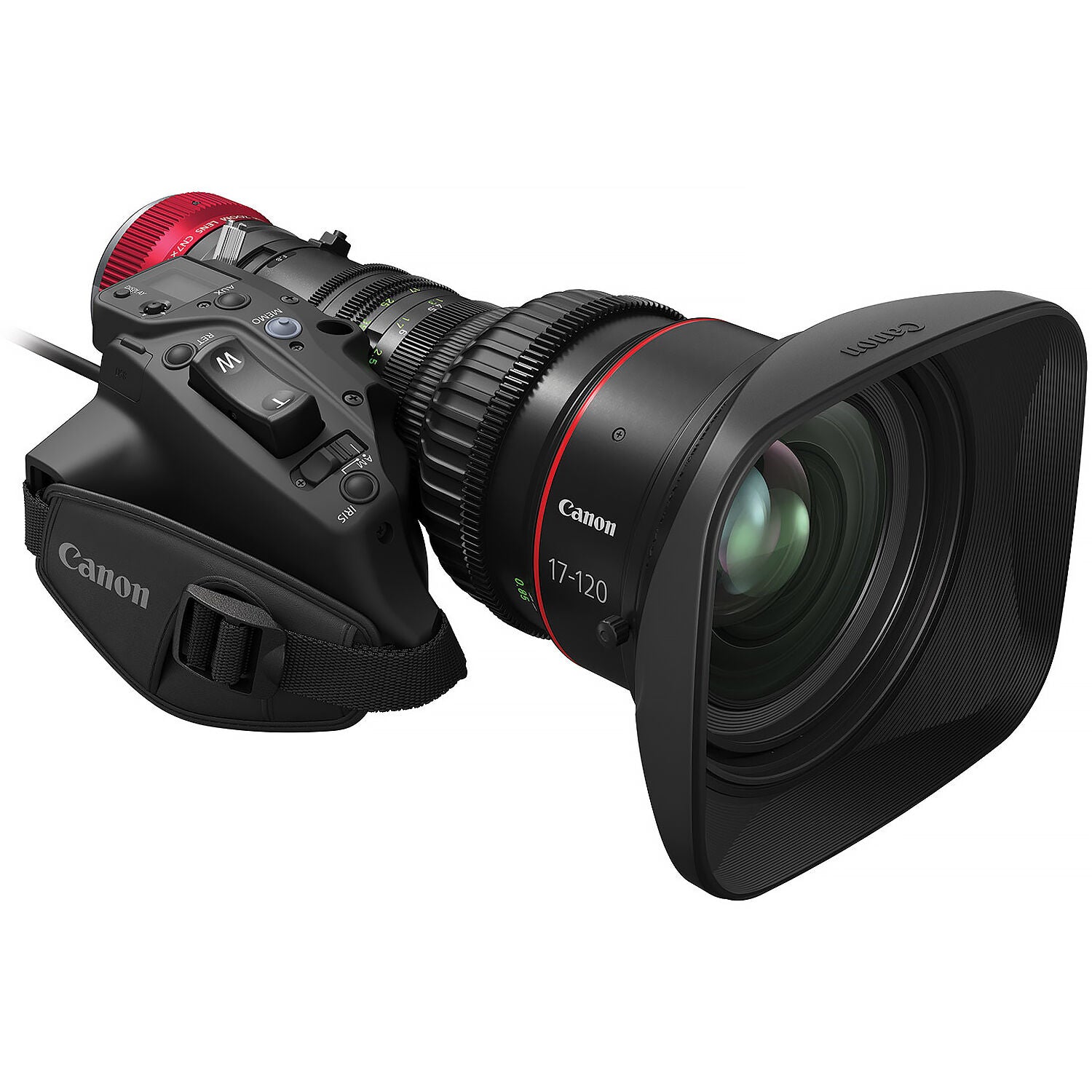 Canon CN7X17 RF 17-120mm lens for broadcast, cinema, and virtual production