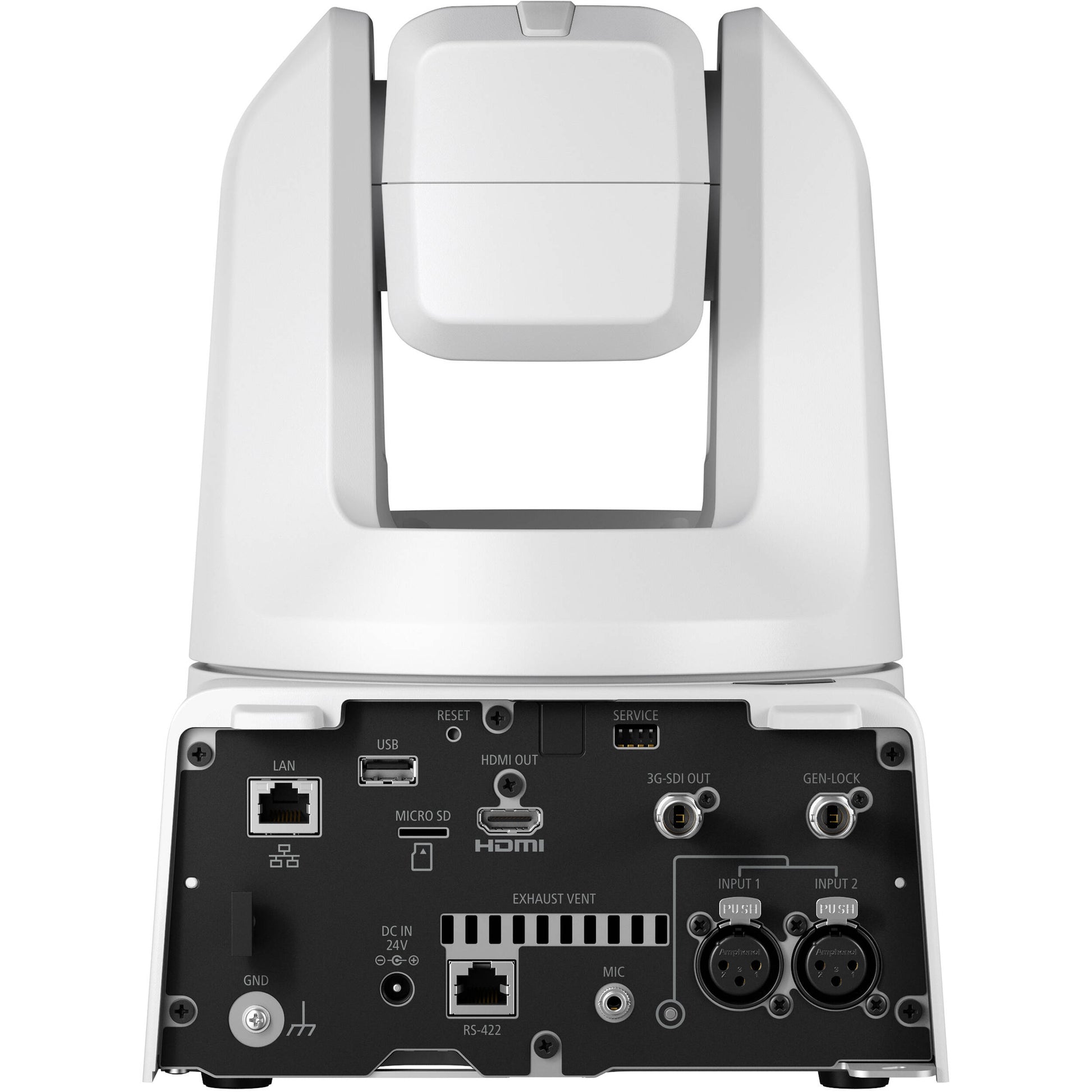 Canon CR-N500 4K PTZ Camera: 1" sensor, 15x zoom, Dual Pixel AF, UHD 4K30 video, ND filters, multi-output, smooth pan/tilt, supports NDI and RTMP streaming.