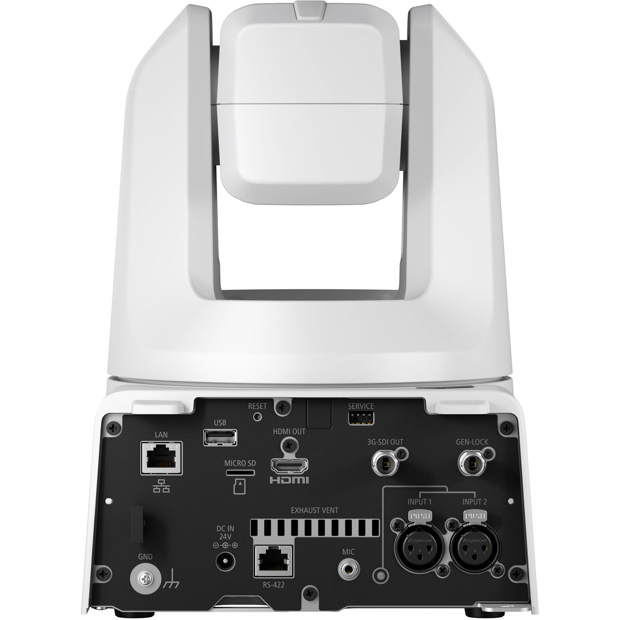 Canon CR-N500 4K PTZ Camera: 1" sensor, 15x zoom, Dual Pixel AF, UHD 4K30 video, ND filters, multi-output, smooth pan/tilt, supports NDI and RTMP streaming.