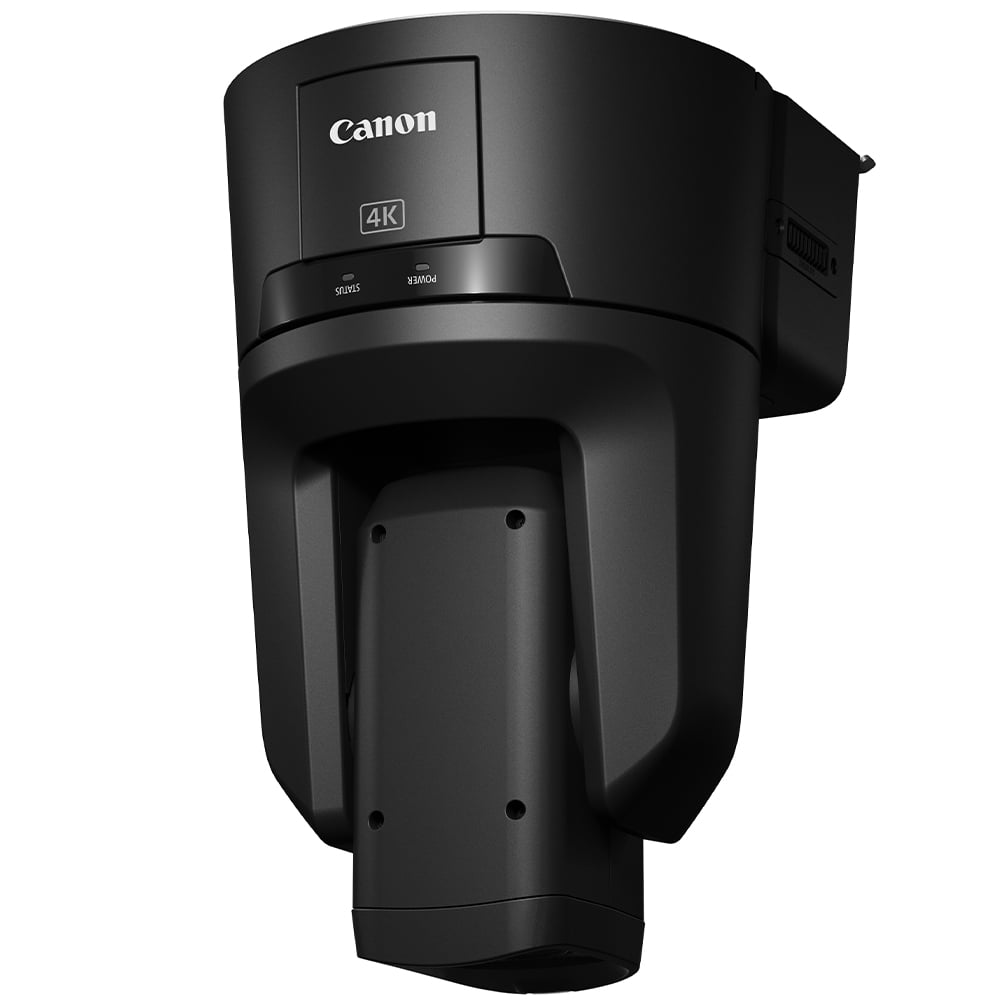 Canon CR-N700 4K PTZ Camera: 1" sensor, 15x optical zoom, 30x zoom in Full HD, Dual Pixel AF, UHD 4K60 video, built-in ND filters, HDR, smooth pan/tilt, multi-output, supports NDI and RTMP streaming.