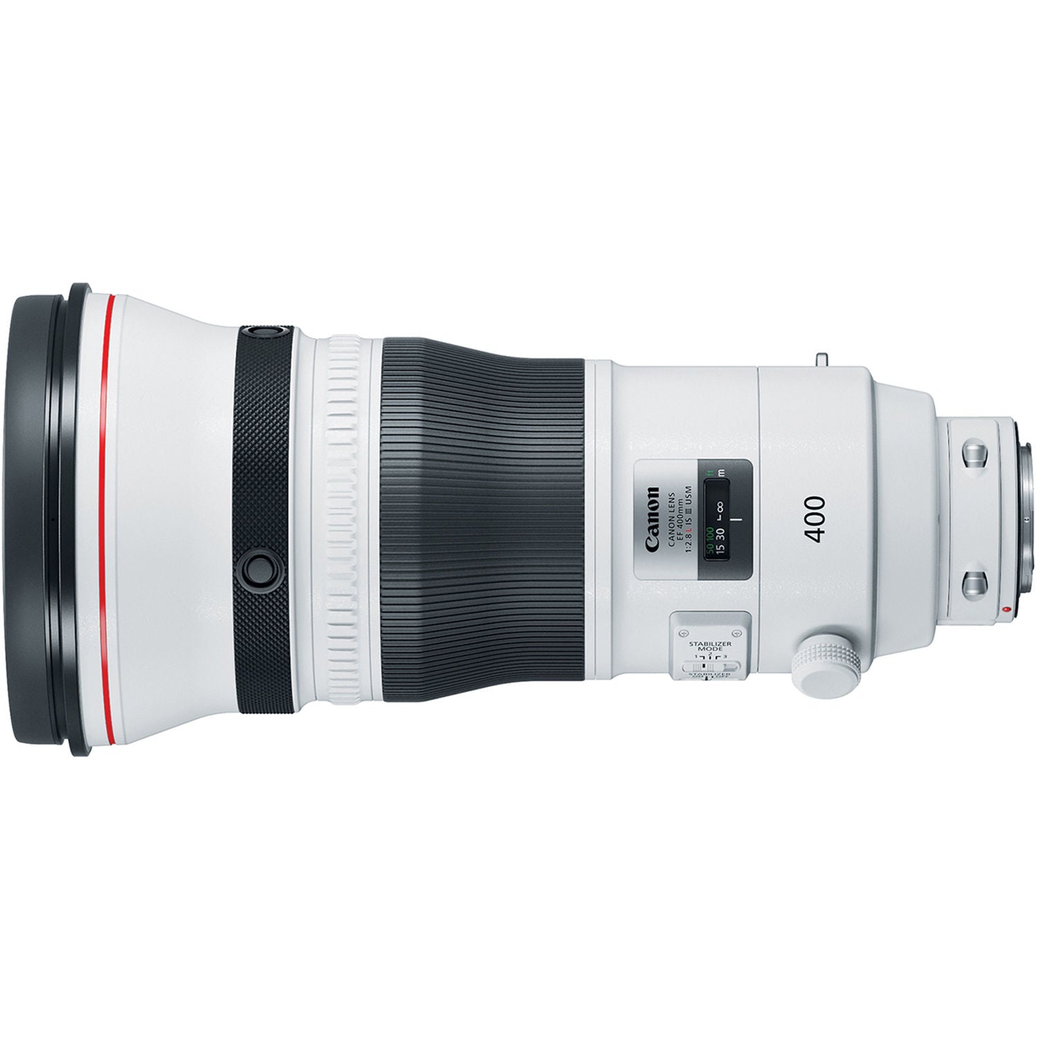 Professional Canon 400mm f2.8L IS III lens for wildlife and sports photography