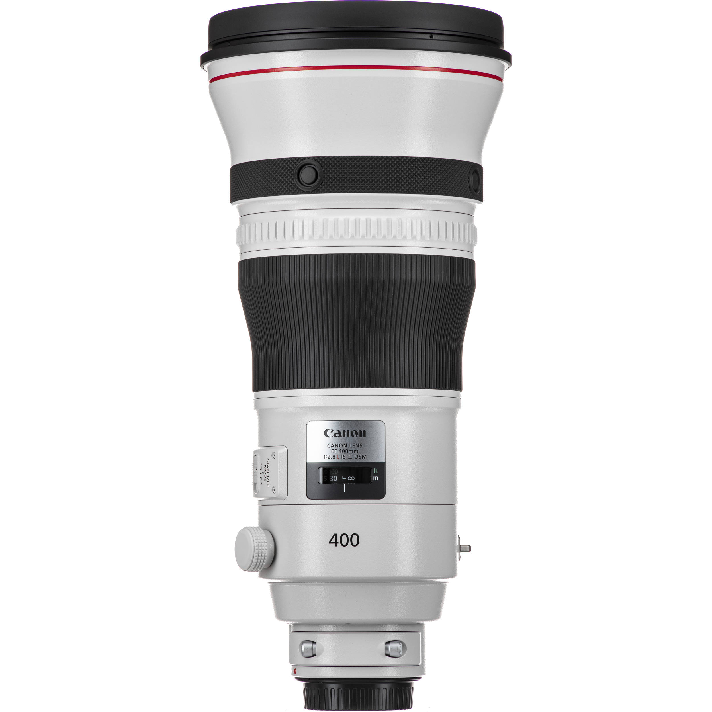 Professional Canon 400mm f2.8L IS III lens for wildlife and sports photography