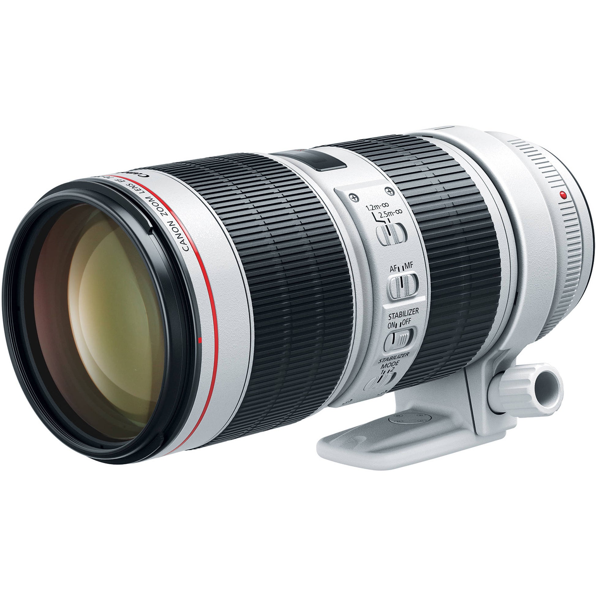 Canon EF 70-200mm f2.8L IS III telephoto lens designed for sports and portrait photography