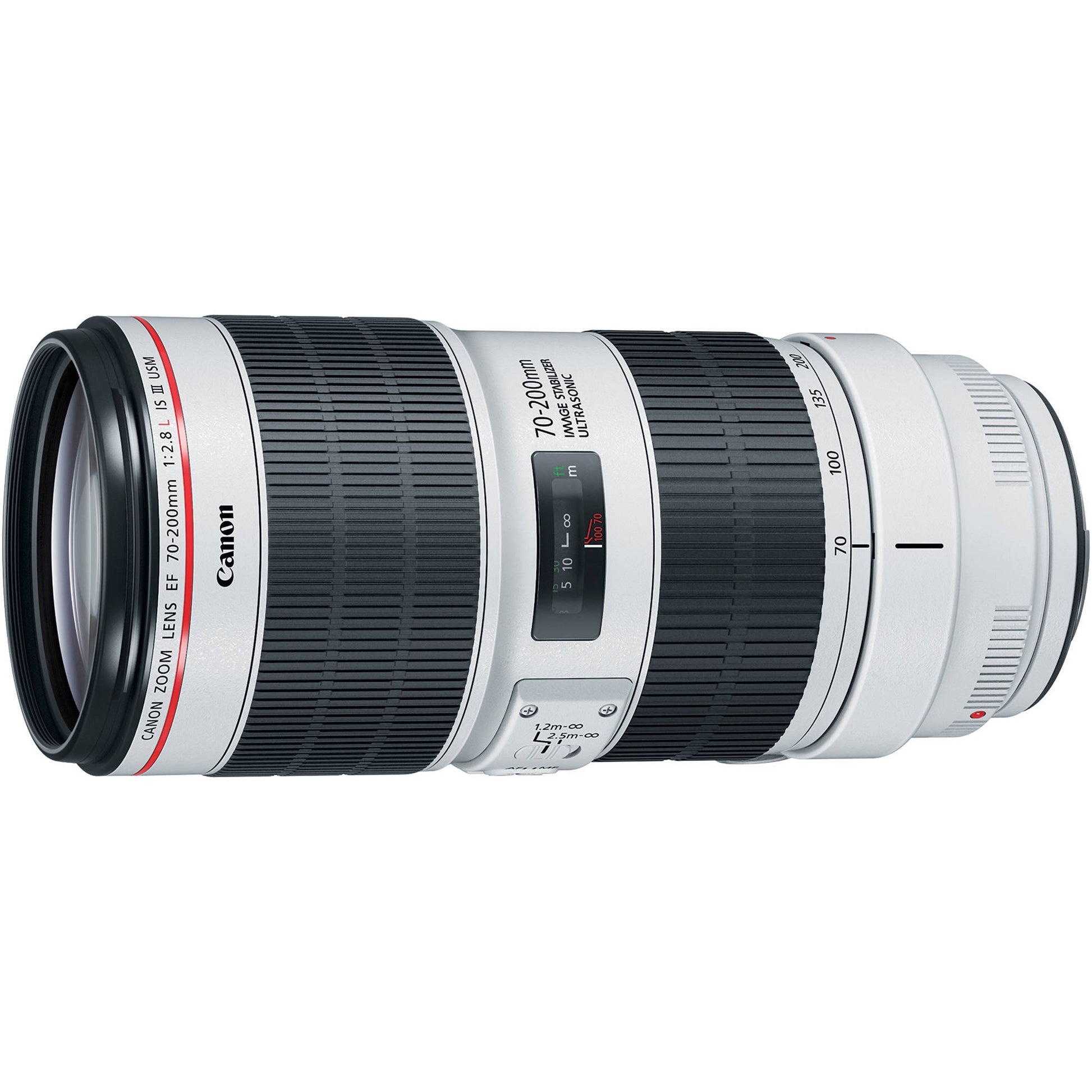 Canon EF 70-200mm f2.8L IS III telephoto lens designed for sports and portrait photography
