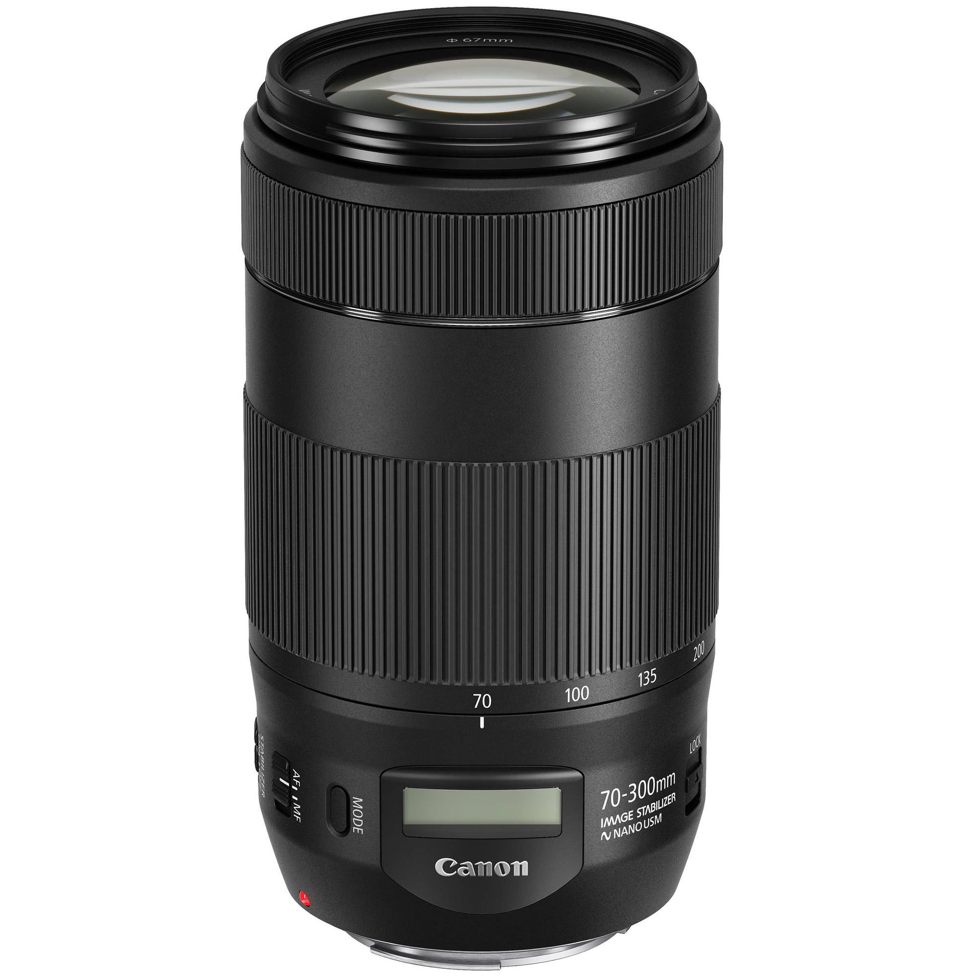 Canon camera lens on a white background
