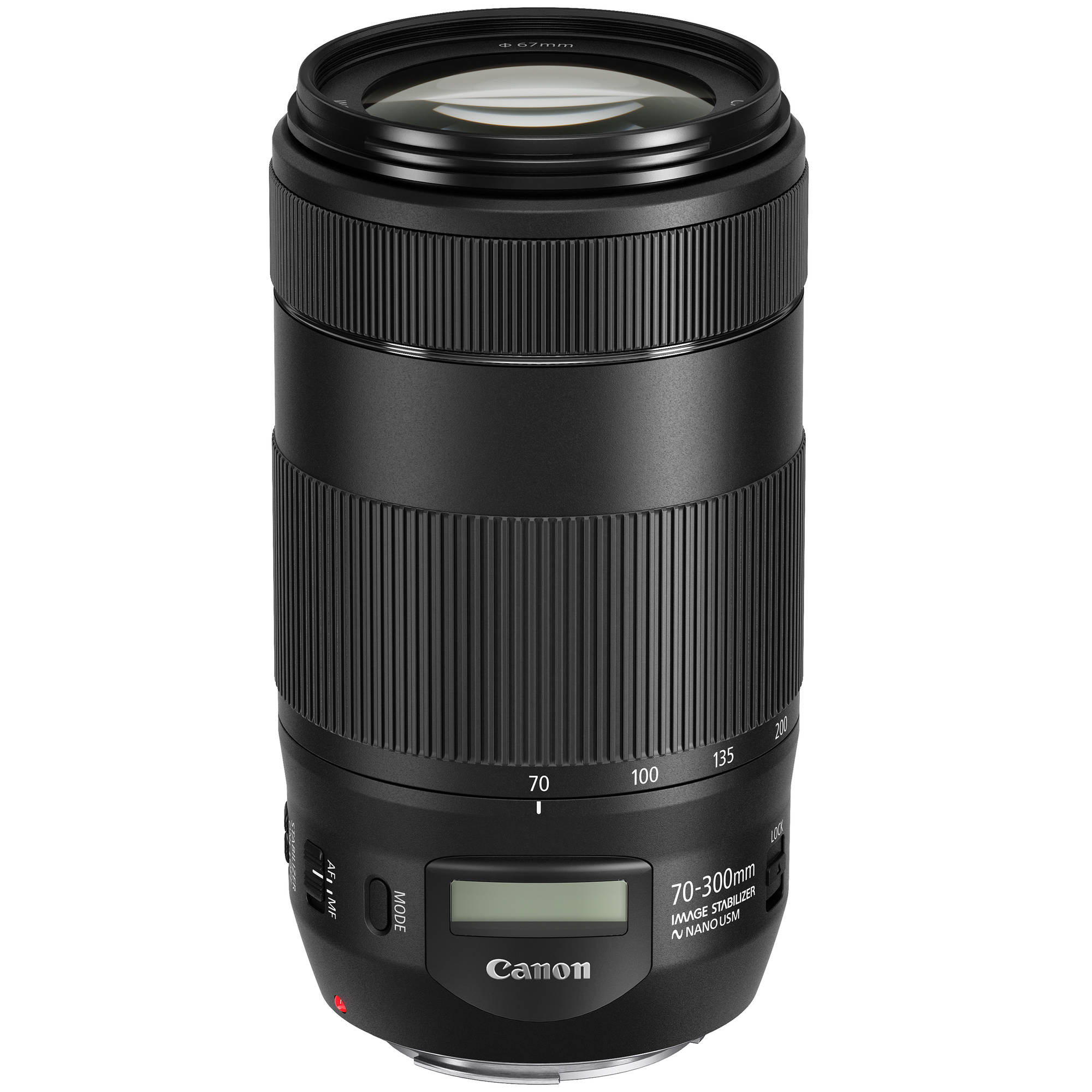 Canon camera lens on a white background
