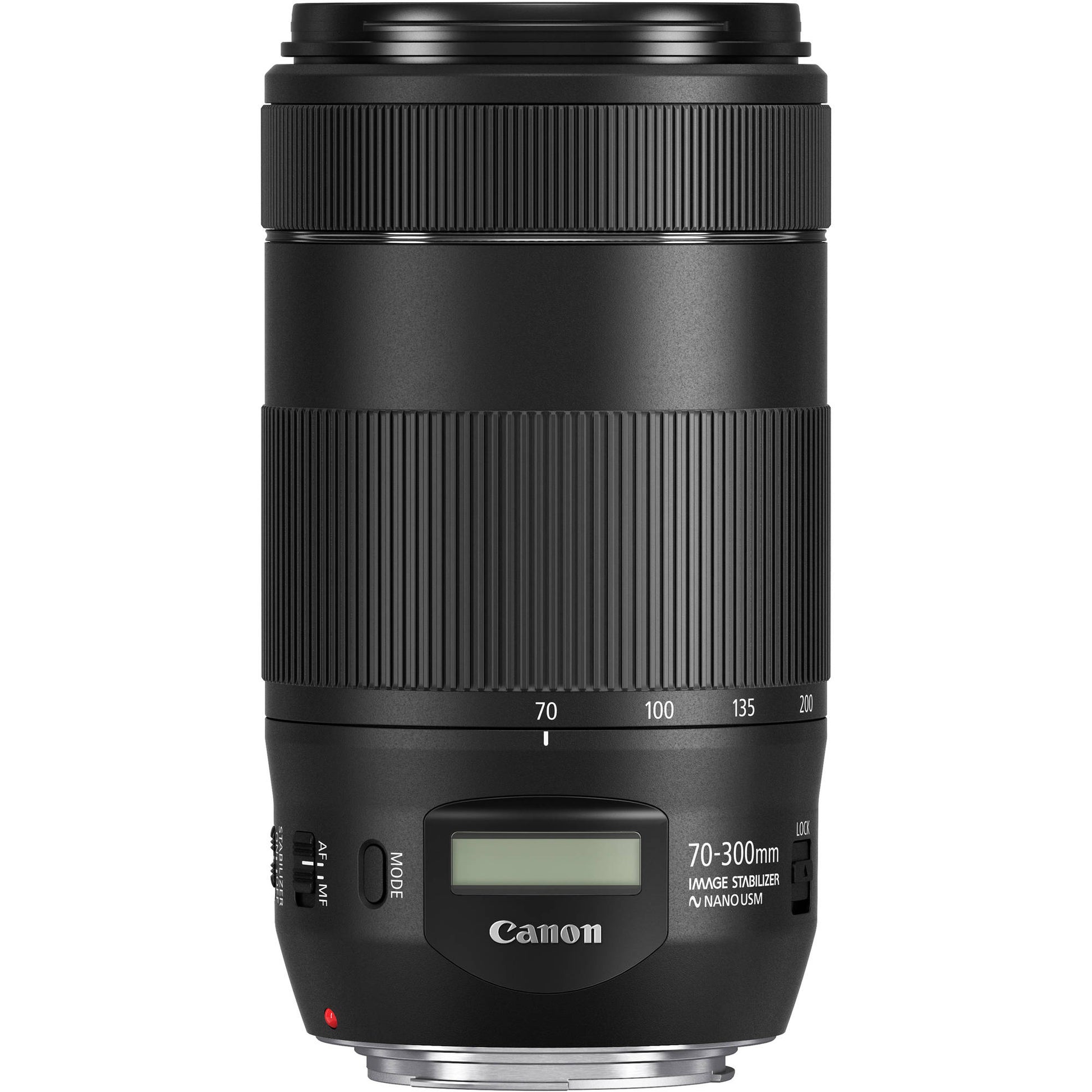 Canon camera lens on a white background