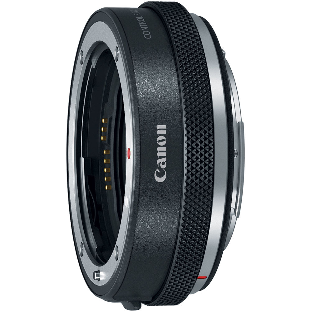 Canon lens mount adapter on a white background