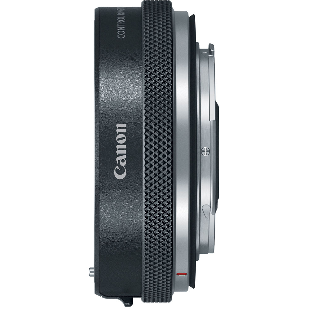Canon camera lens adaptor on a white background