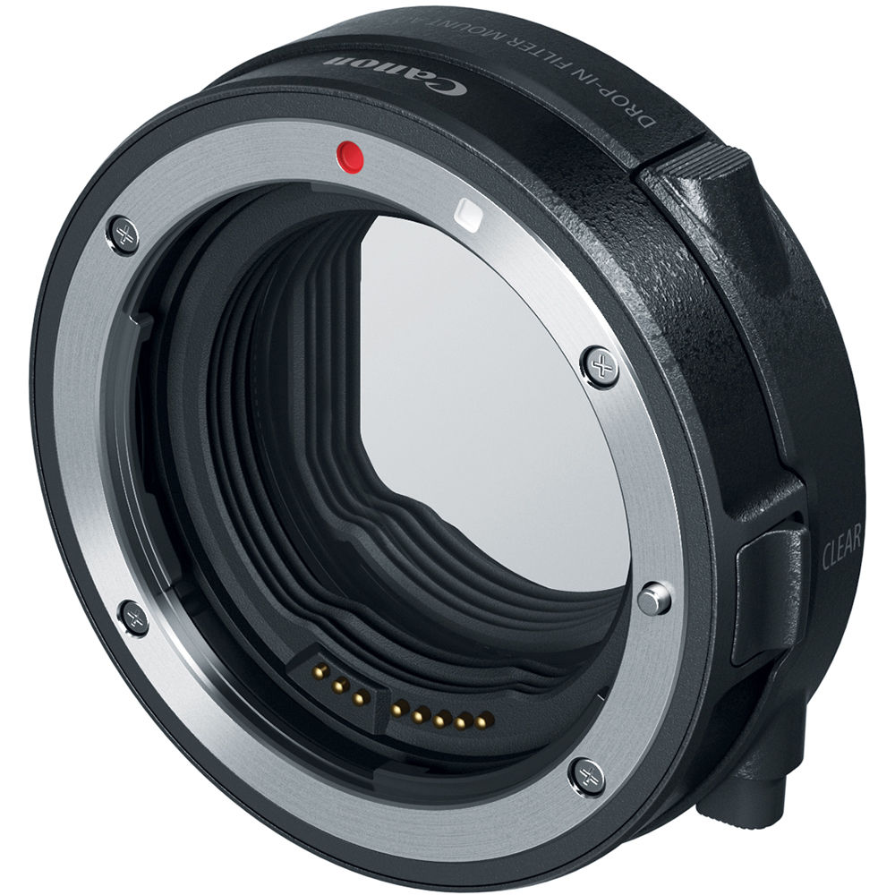Camera lens adapter on a white background