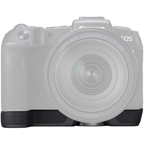 The Canon EG-E1 is a dedicated and lightweight extension grip for the Canon EOS RP to enhance usability and operation.