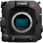 Canon EOS C400 Cinema Camera: 6K full-frame BSI sensor, triple base ISO, 16 stops dynamic range, RF mount, Dual Pixel CMOS AF II, 4K 120p video, cinema RAW Light recording, advanced autofocus and tracking.