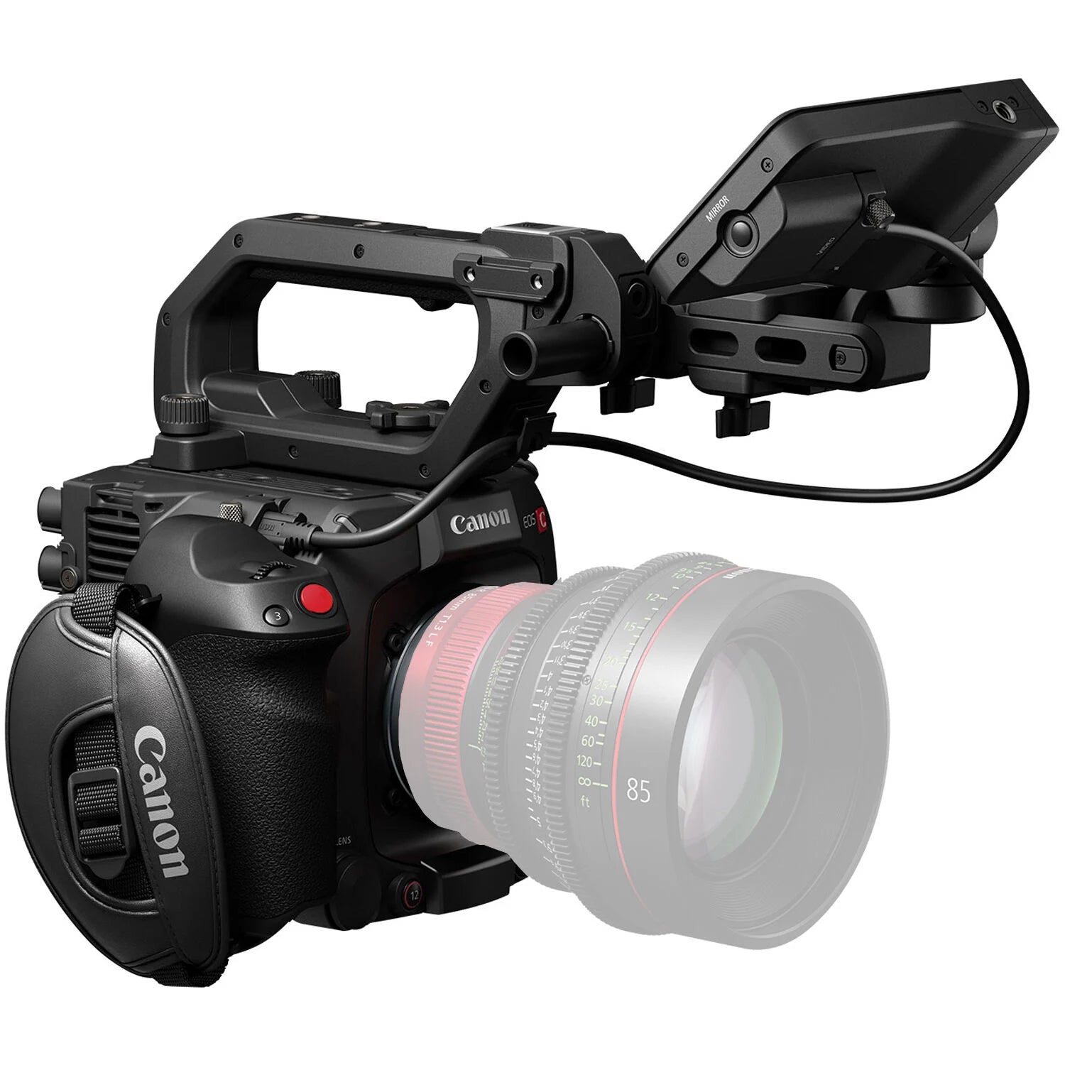 Canon EOS C400 Cinema Camera: 6K full-frame BSI sensor, triple base ISO, 16 stops dynamic range, RF mount, Dual Pixel CMOS AF II, 4K 120p video, cinema RAW Light recording, advanced autofocus and tracking.