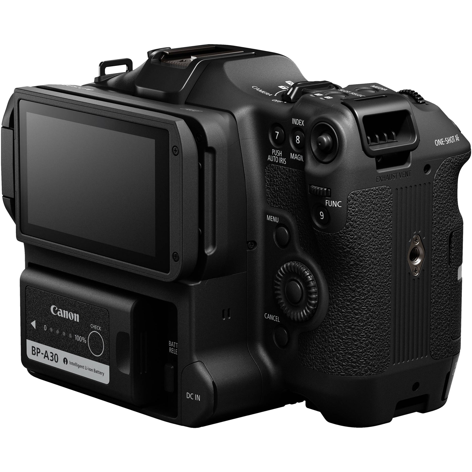 Canon EOS C70 RF mount cinema camera with 4K Super 35mm sensor