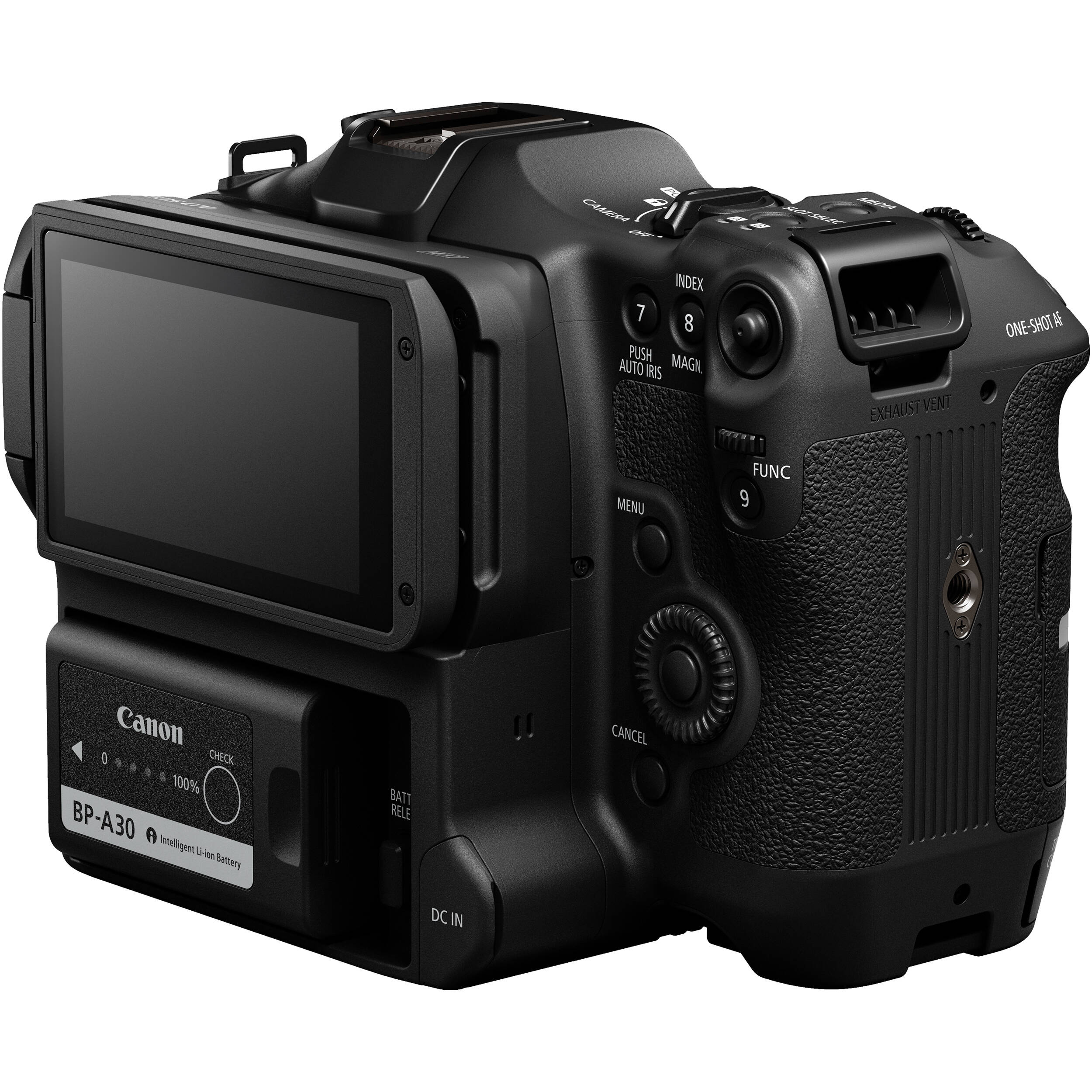 Canon EOS C70 RF mount cinema camera with 4K Super 35mm sensor