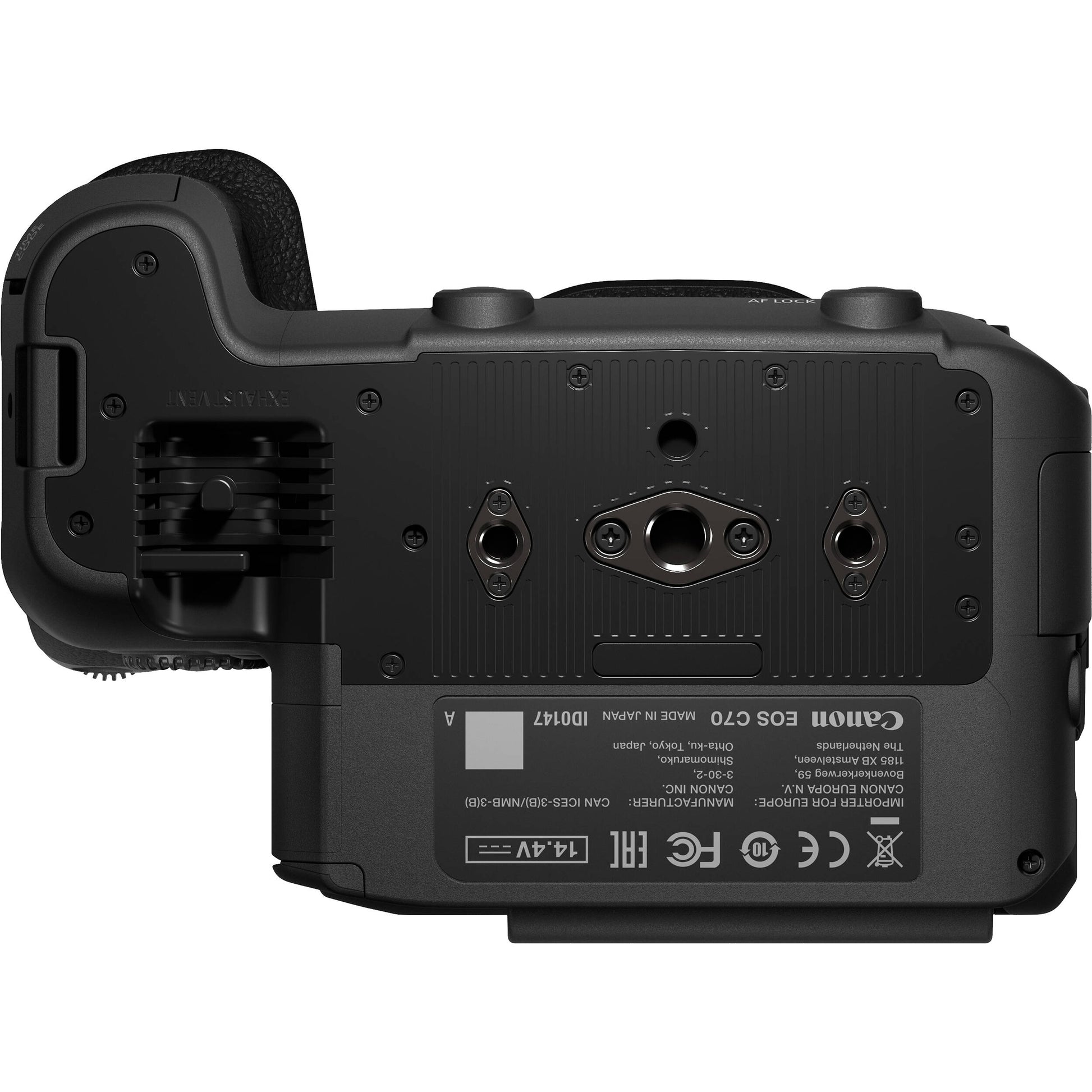 Canon EOS C70 RF mount cinema camera with 4K Super 35mm sensor