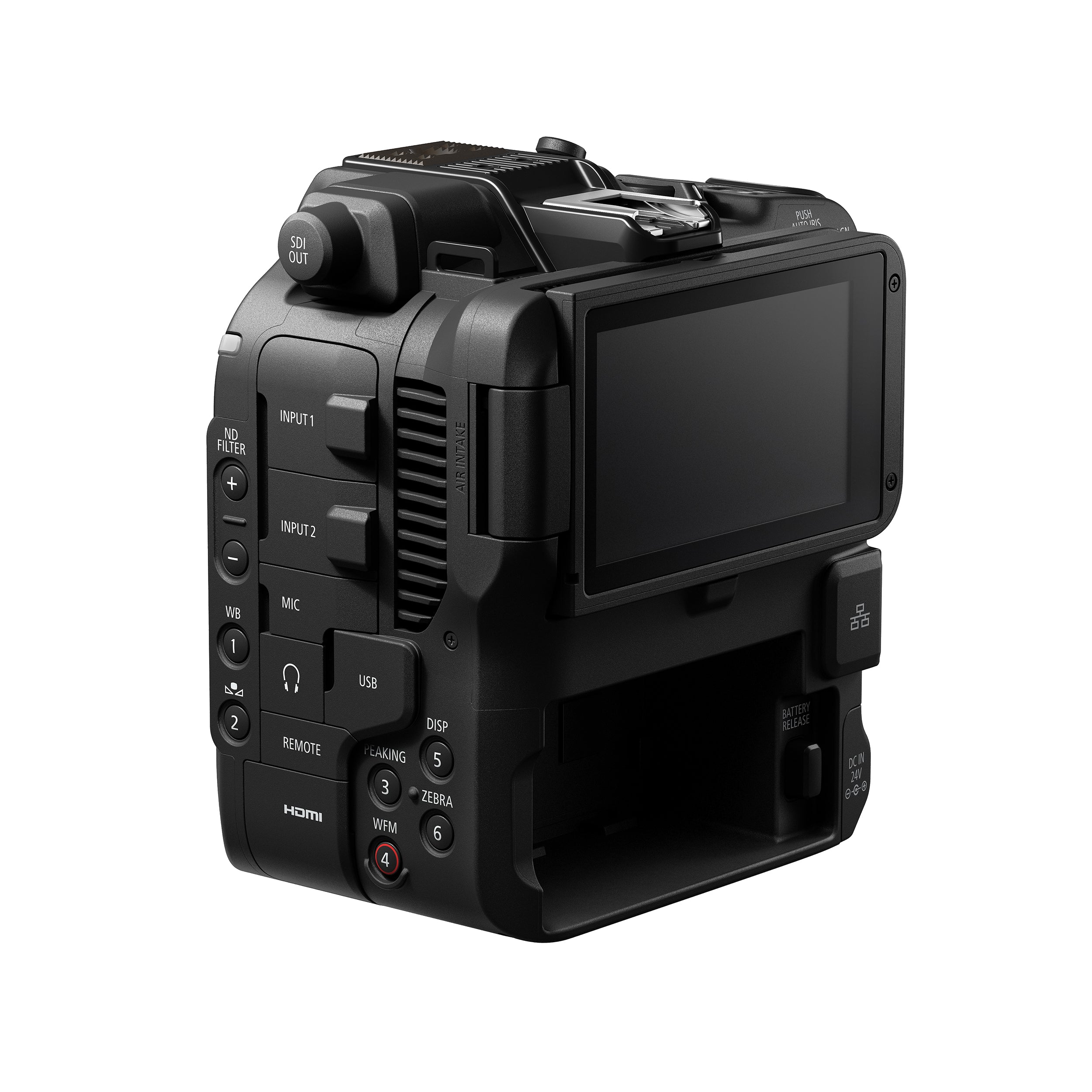 Canon EOS C80 Cinema Camera: 6K full-frame stacked BSI sensor, 16 stops dynamic range, triple base ISO, Dual Pixel CMOS AF II with face and animal tracking, 12-bit Cinema RAW Light recording, RF mount, HDR, Wi-Fi, and Ethernet connectivity.