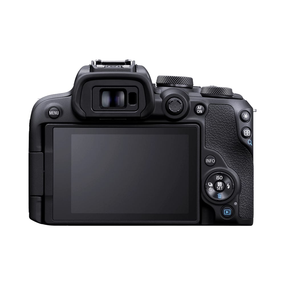 Take the Canon EOS R10 along on your trip. Captures quality 24.2 MP images and 4K video. Its versatility will speak for itself. Compatible with RF lenses.