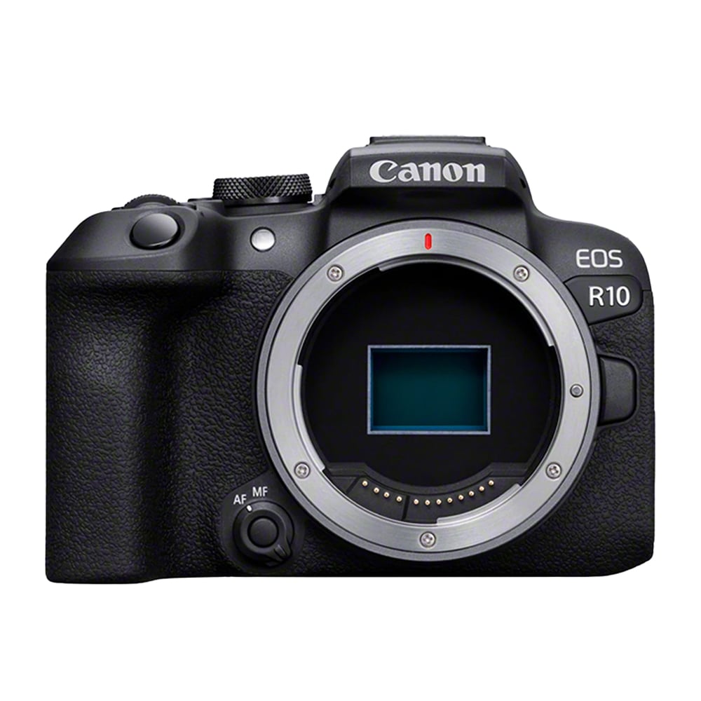Take the Canon EOS R10 along on your trip. Captures quality 24.2 MP images and 4K video. Its versatility will speak for itself. Compatible with RF lenses.