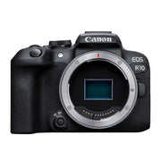 Take the Canon EOS R10 along on your trip. Captures quality 24.2 MP images and 4K video. Its versatility will speak for itself. Compatible with RF lenses.