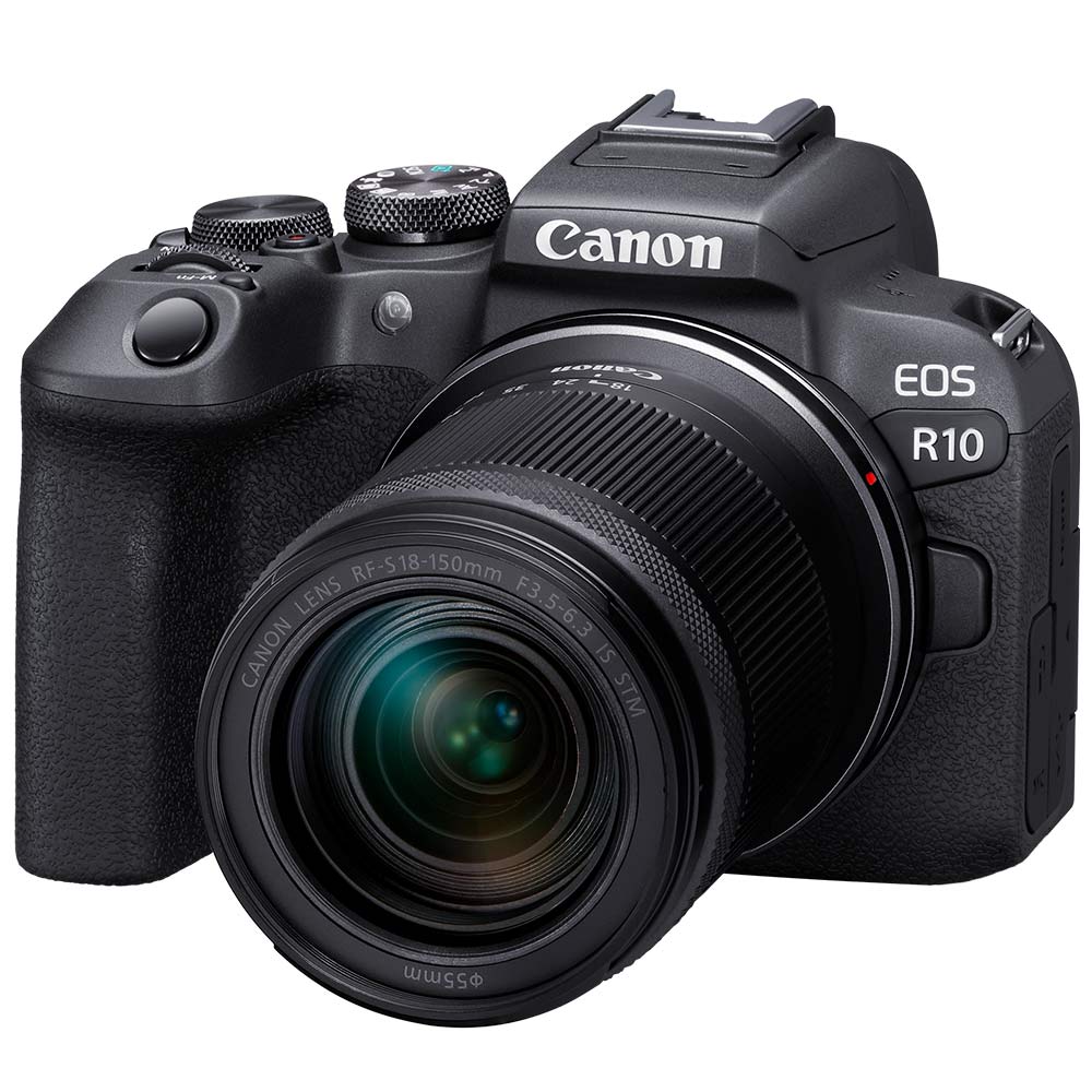 Capture 24.2 MP images and 4k video on the Canon EOS R10. The RF-S 18-150mm Lens included, increases your reach for wildlife, macro and travel photography.