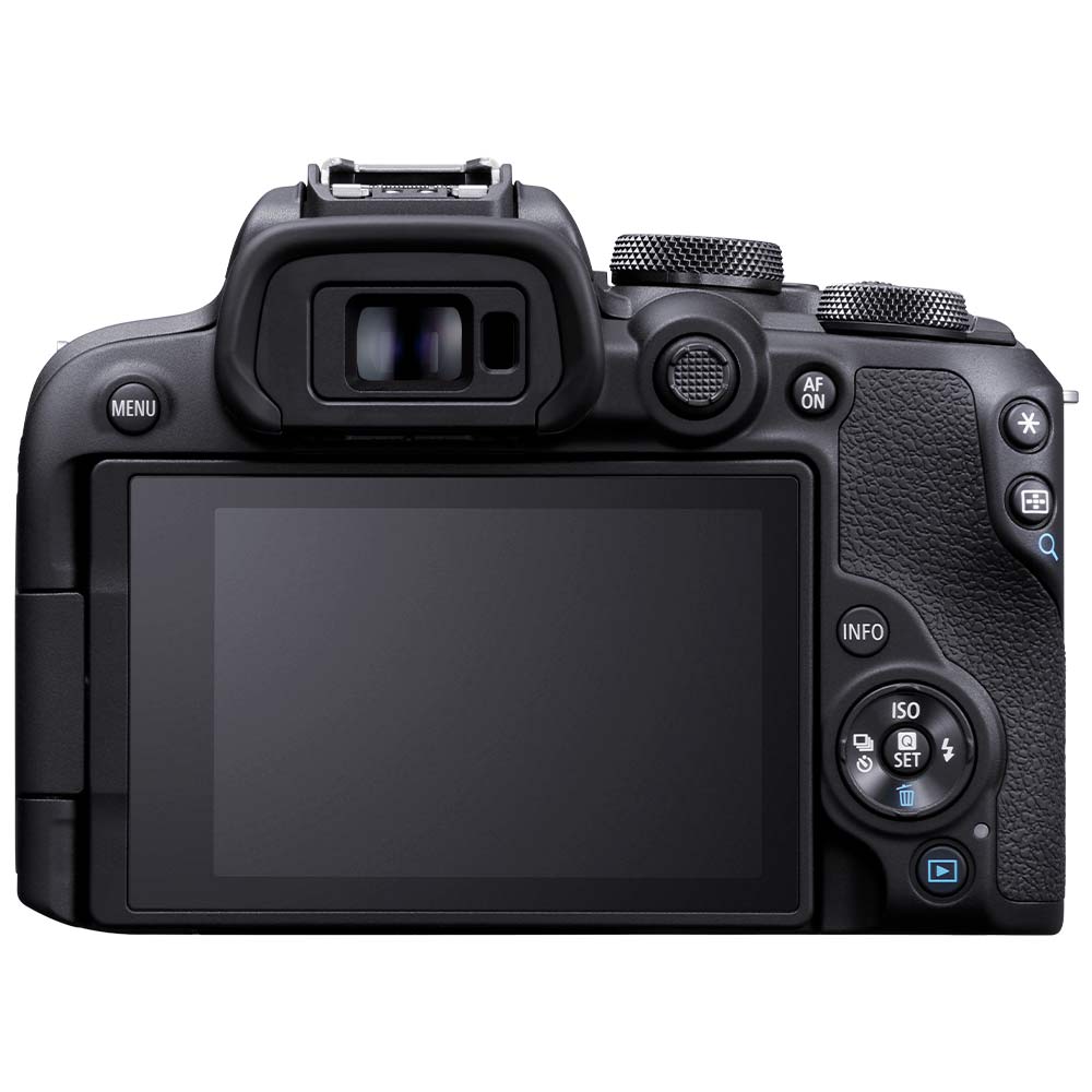 Capture 24.2 MP images and 4k video on the Canon EOS R10. The RF-S 18-150mm Lens included, increases your reach for wildlife, macro and travel photography.