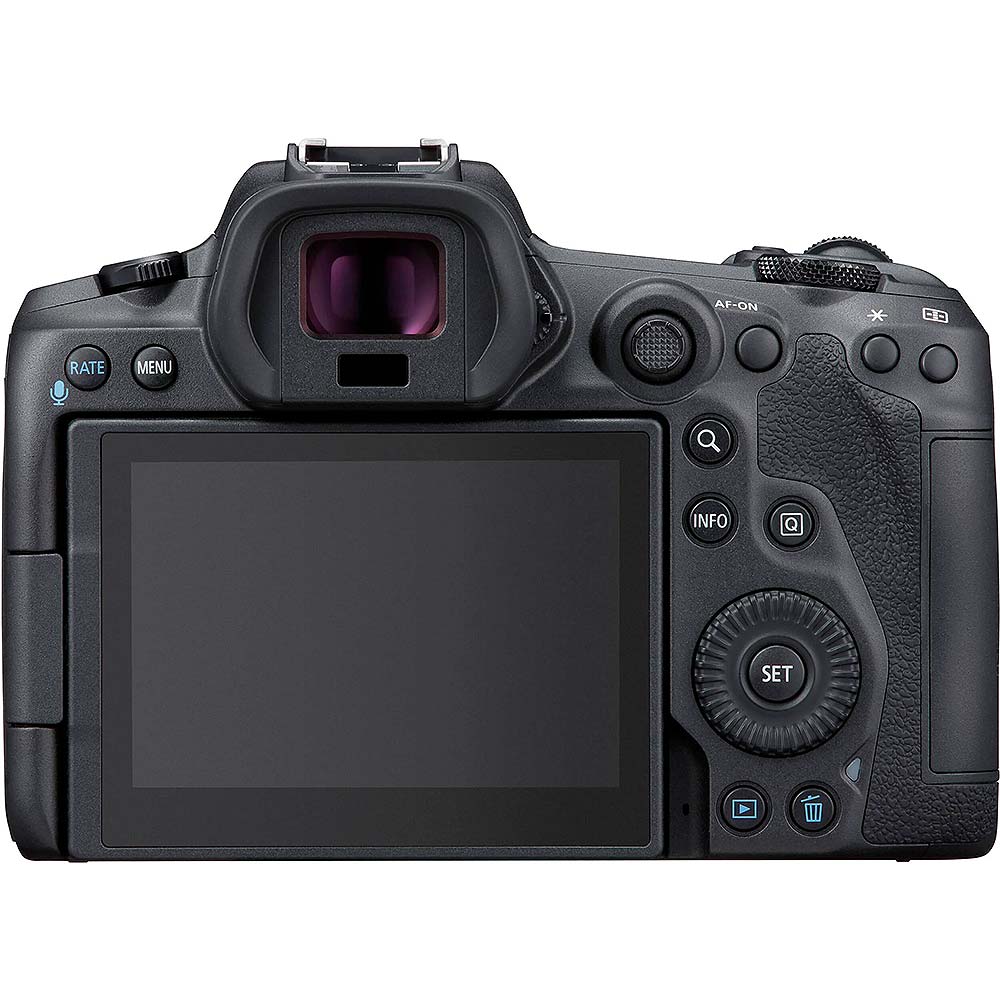 Canon EOS R5 with 24-105mm lens, 45MP sensor, 8K video, and image stabilisation.