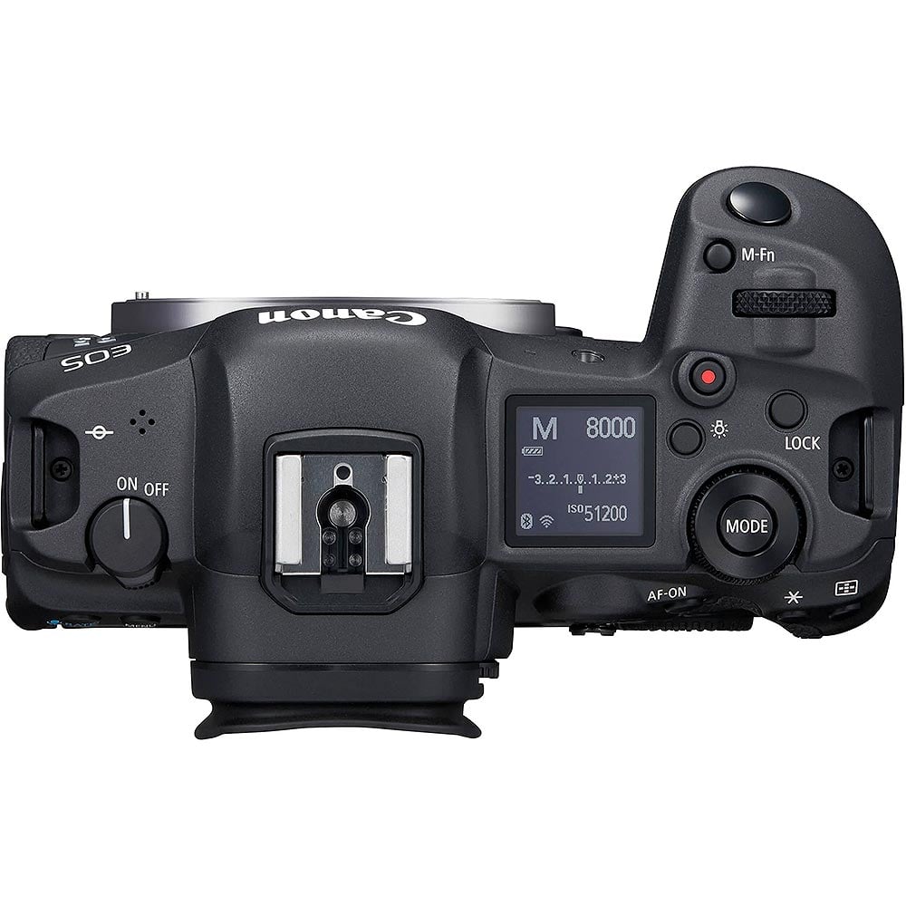 Canon EOS R5 with 24-105mm lens, 45MP sensor, 8K video, and image stabilisation.