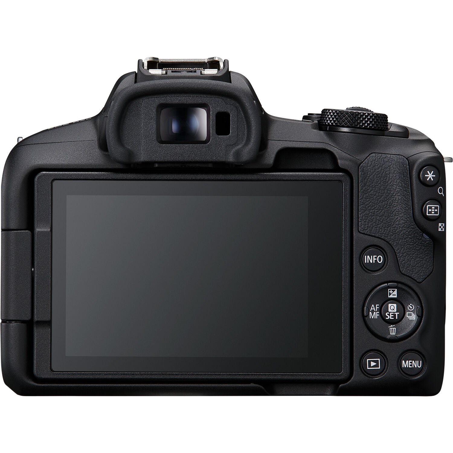 Canon EOS R50 mirrorless camera with 24MP sensor and 4K video.