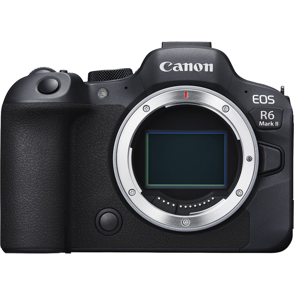 Canon EOS R6 Mark II full-frame mirrorless camera with advanced autofocus and 4K 60p video capabilities