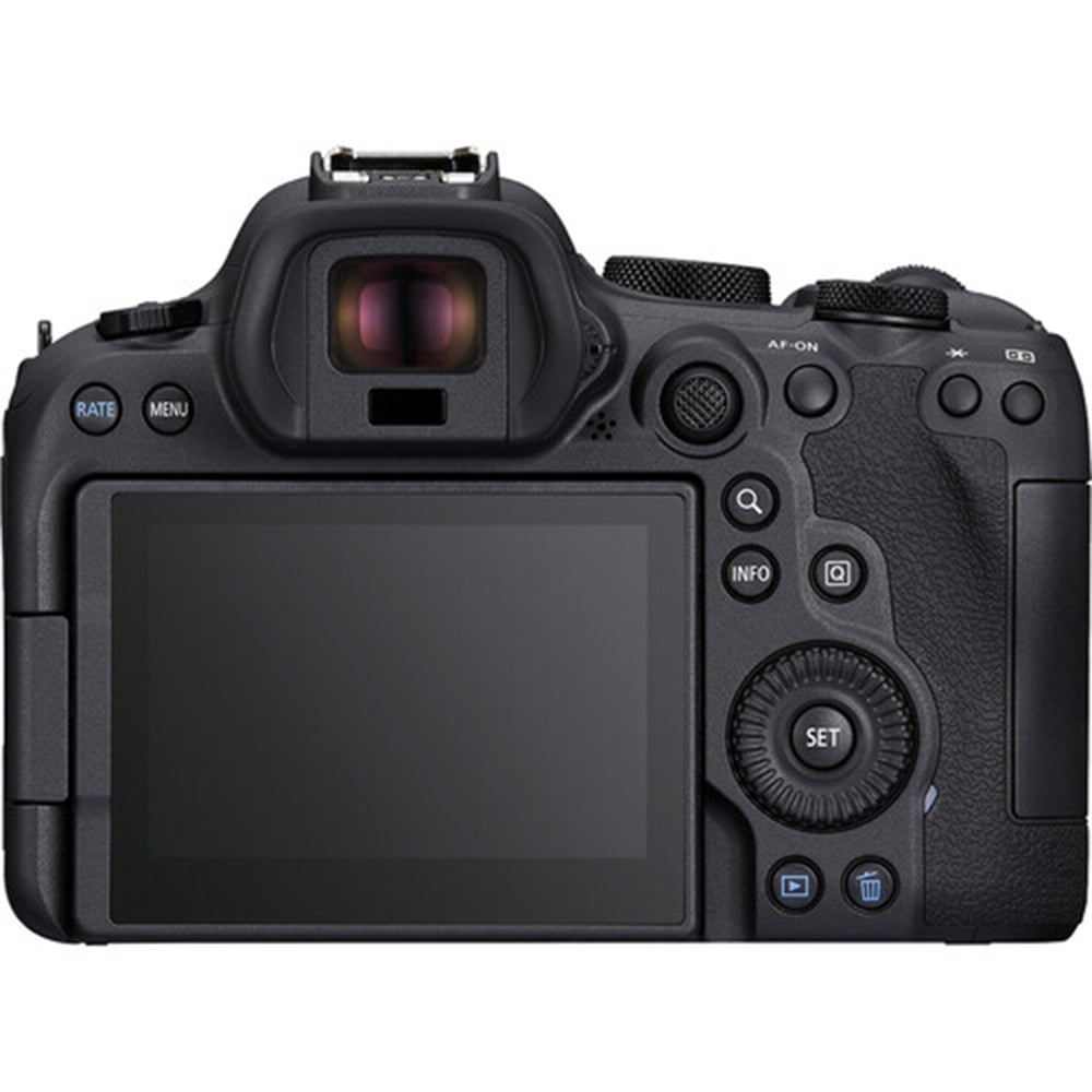 Canon EOS R6 Mark II Mirrorless Camera with RF 24-105mm f/4 Lens – full-frame camera kit offering high-speed performance, 4K video, and versatile zoom lens.