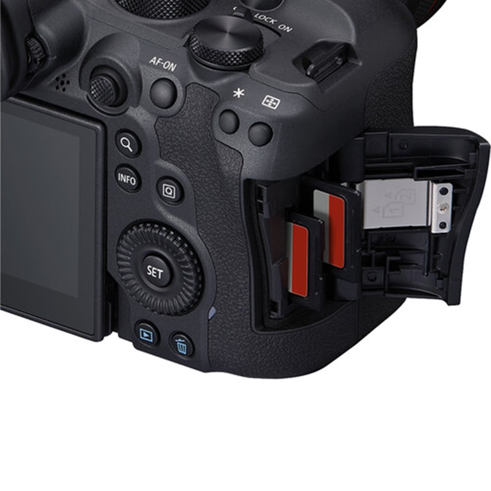 Canon EOS R6 Mark II Mirrorless Camera with RF 24-105mm f/4 Lens – full-frame camera kit offering high-speed performance, 4K video, and versatile zoom lens.