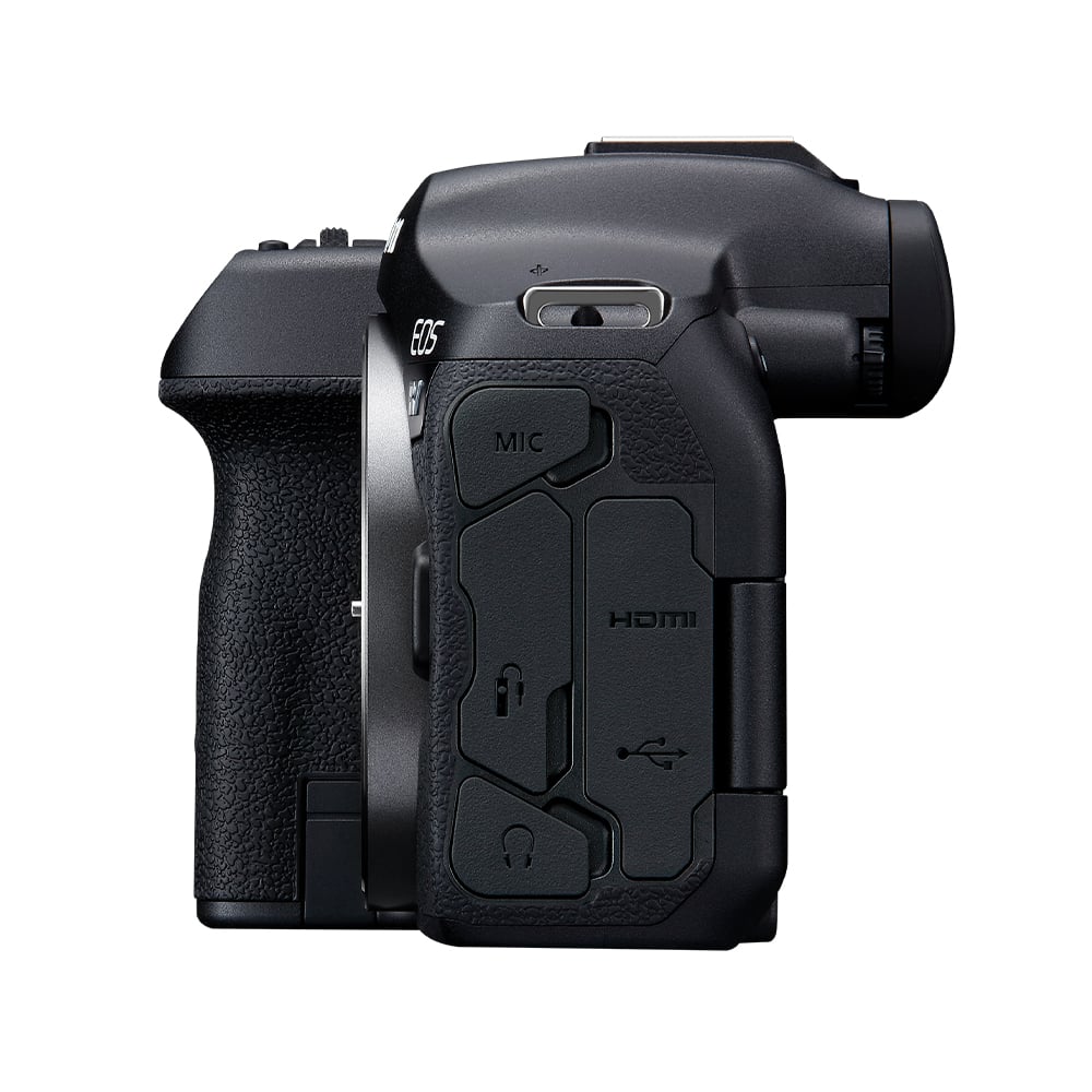 Canon EOS R7 Mirrorless Camera: 32.5MP APS-C sensor, DIGIC X processor, Dual Pixel CMOS AF II, 4K 60p video (7K oversampled), 30fps burst, 7-stop IBIS, AF tracking for humans and animals, supports EF/EF-S lenses with adapter.