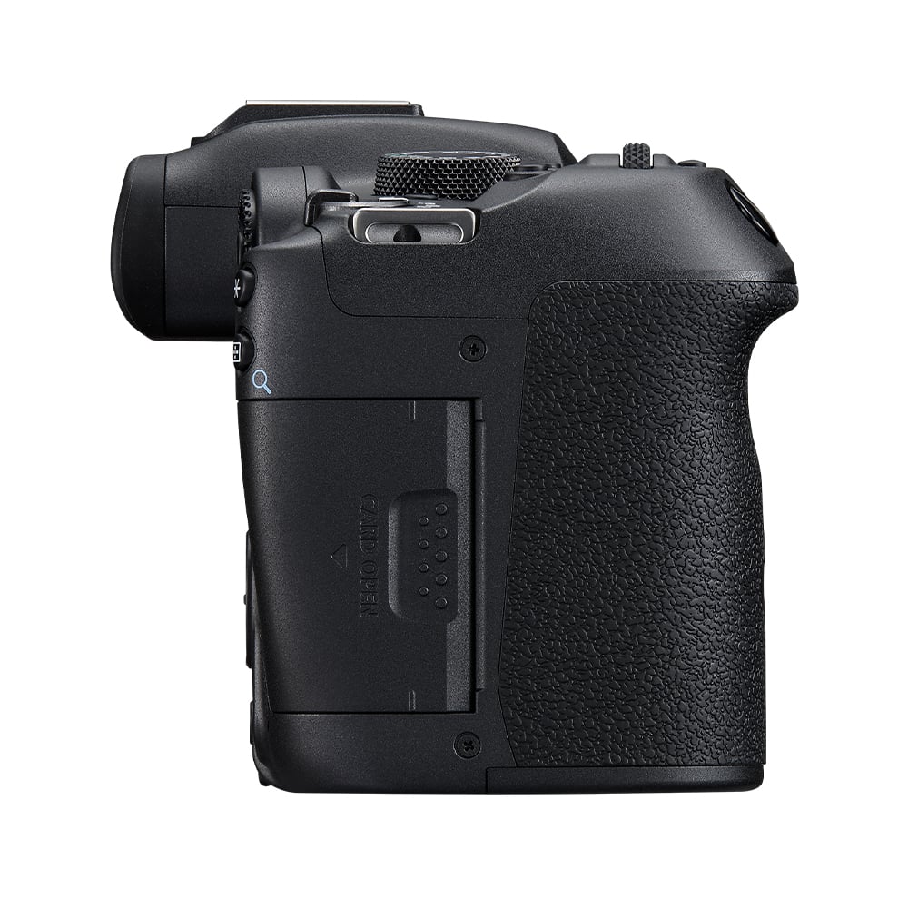 Canon EOS R7 Mirrorless Camera: 32.5MP APS-C sensor, DIGIC X processor, Dual Pixel CMOS AF II, 4K 60p video (7K oversampled), 30fps burst, 7-stop IBIS, AF tracking for humans and animals, supports EF/EF-S lenses with adapter.