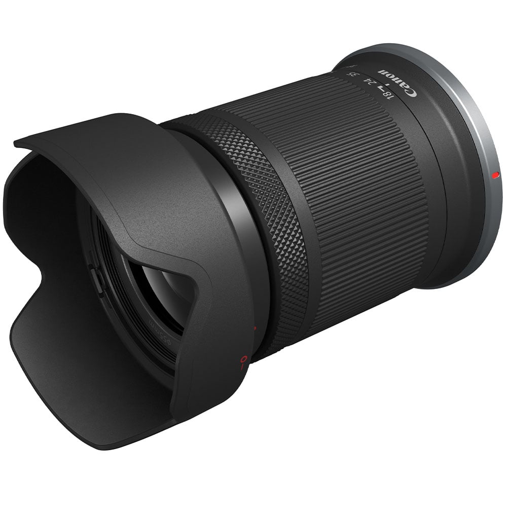 Canon EOS R7 Mirrorless Camera + RF-S 18-150mm Lens: 32.5MP APS-C sensor, DIGIC X processor, 4K 60p video (7K oversampled), 30fps burst, 7-stop IBIS, Dual Pixel CMOS AF II with AI tracking, RF-S 18-150mm f/3.5-6.3 IS STM lens with 4.5-stop stabilization included.