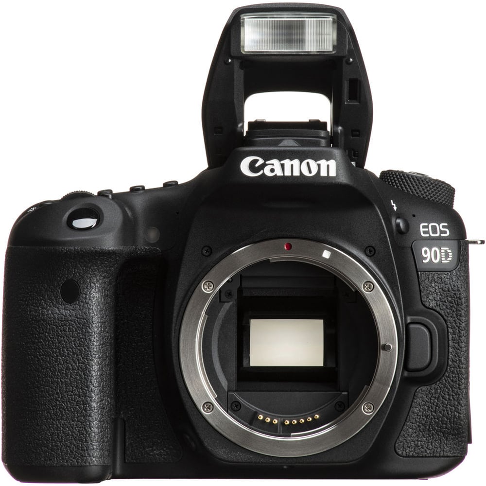 Canon EOS 90D camera body on a white background