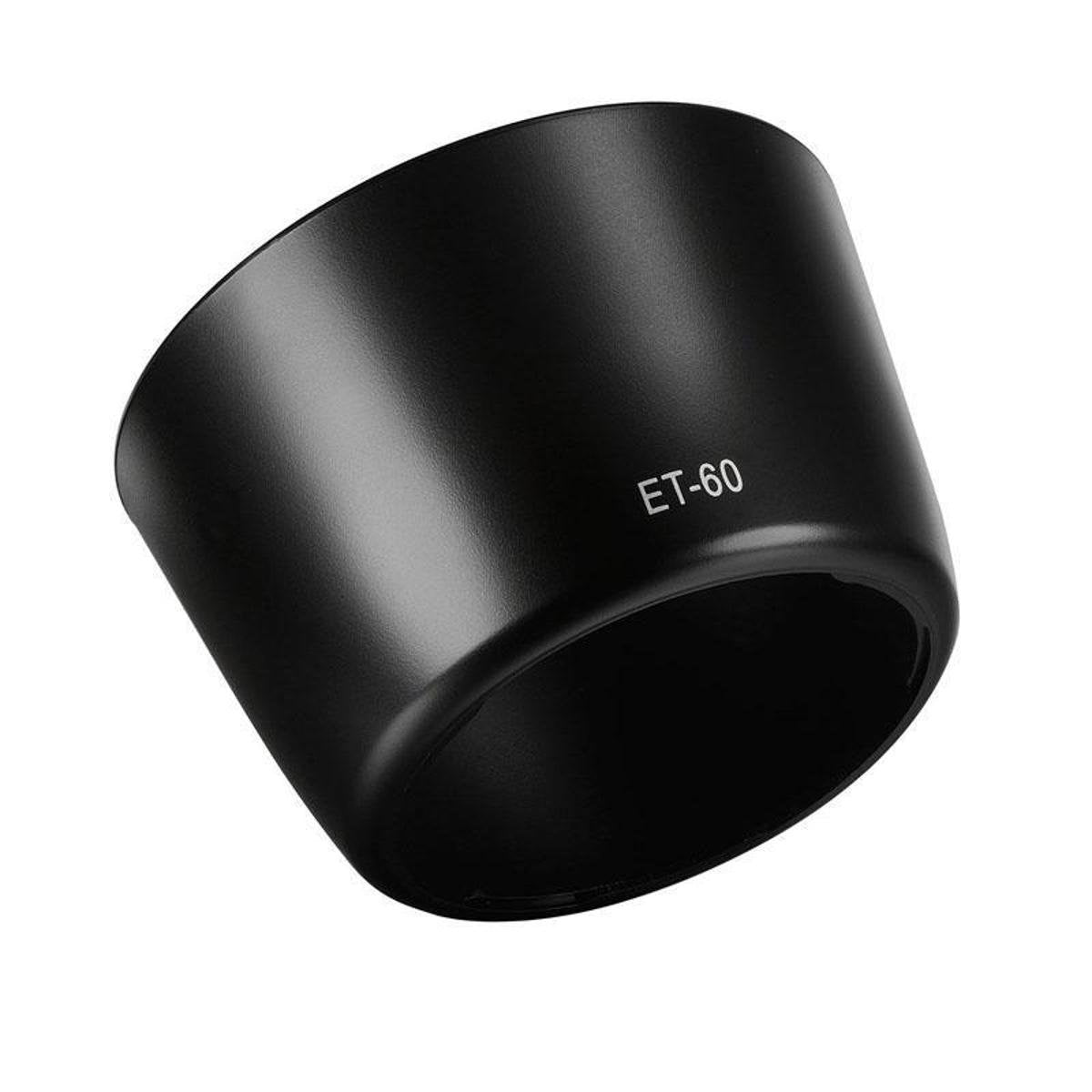 Protect your Canon EF 75-300mm f/4.0-5.6 USM lens with the ET-60 Lens Hood, blocking side glare and enhancing filter and lens protection.
