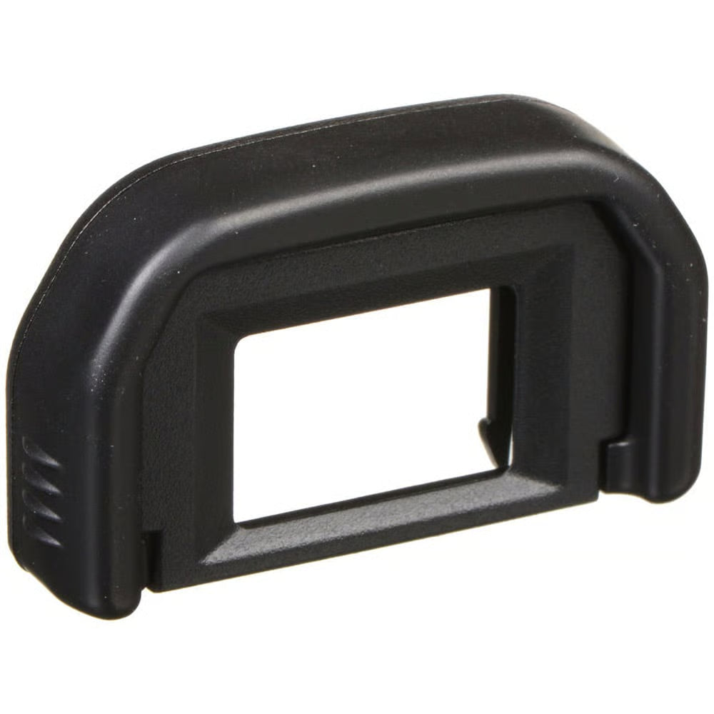 The Canon Eyecup EF provides cushioning around the camera’s eyepiece, and is useful to eyeglass wearers. 