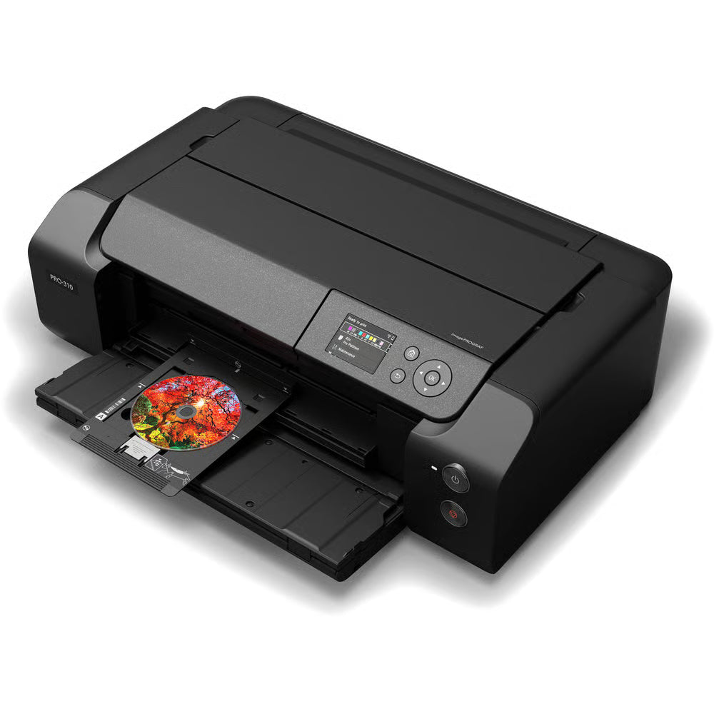Print stunning, gallery-quality A3+ photos with the compact imagePROGRAF PRO-310 featuring 10-colour LUCIA PRO II inks and borderless printing.