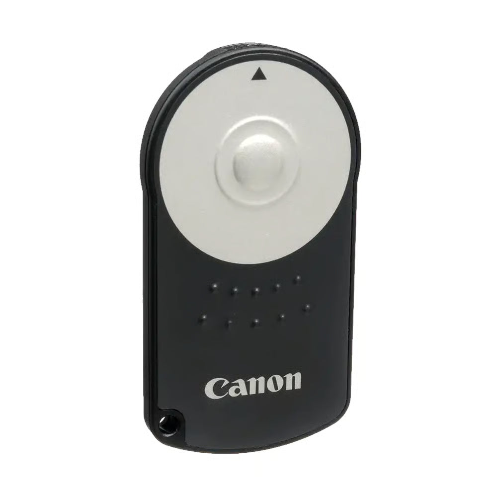 The Canon RC-6 Wireless Remote allows for Shutter Release Up To 16 Feet; Wireless Camera Operation; 2-Second Shutter Release Delay and a Grey Finish. 